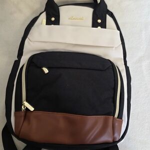 🌟🌟Black, White, and Brown Backpack🌟🌟